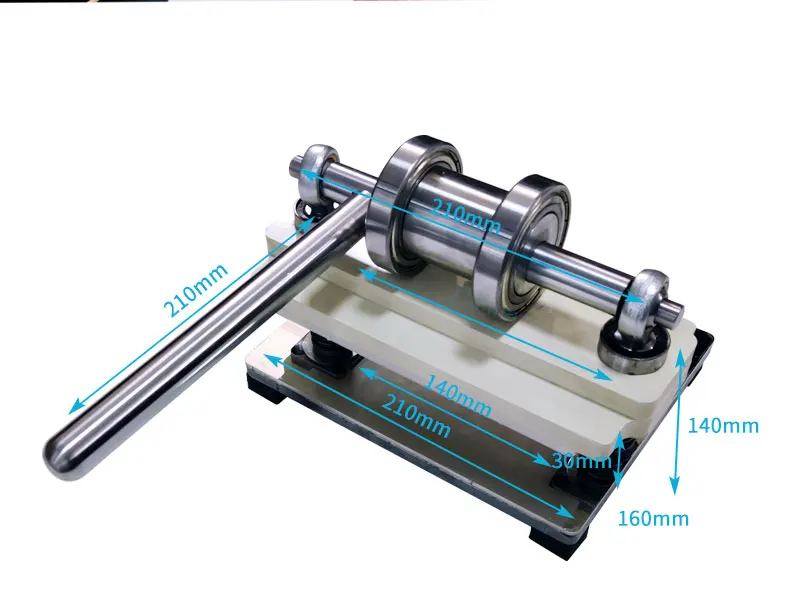 DIY Double Wheel Hand Leather Cutting Machine Photo Paper PVC/EVA Sheet Cutter Leather Die Cutting Punching Tool Manual Press