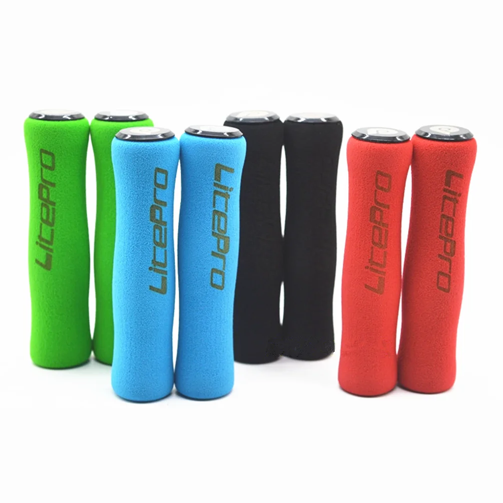 Litepro Mountain Bike Handlebar Sponge Grips Universal Double Pass Comfortable Shock Folding Bicycle Absorption Non-slip Parts