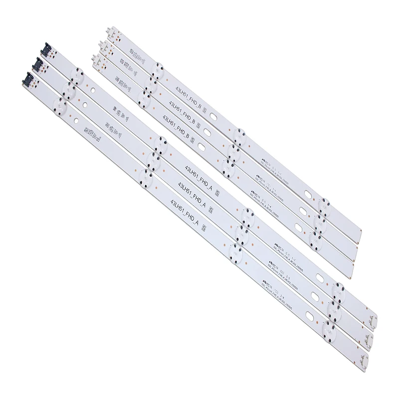 New kit 6pcs LED backlight Strip for LG 43LH5700 43LH51_FHD_A 43LH51_FHD_B SSC_43inch_FHD_A_REV02_150925 SSC_43inch_FHD_B