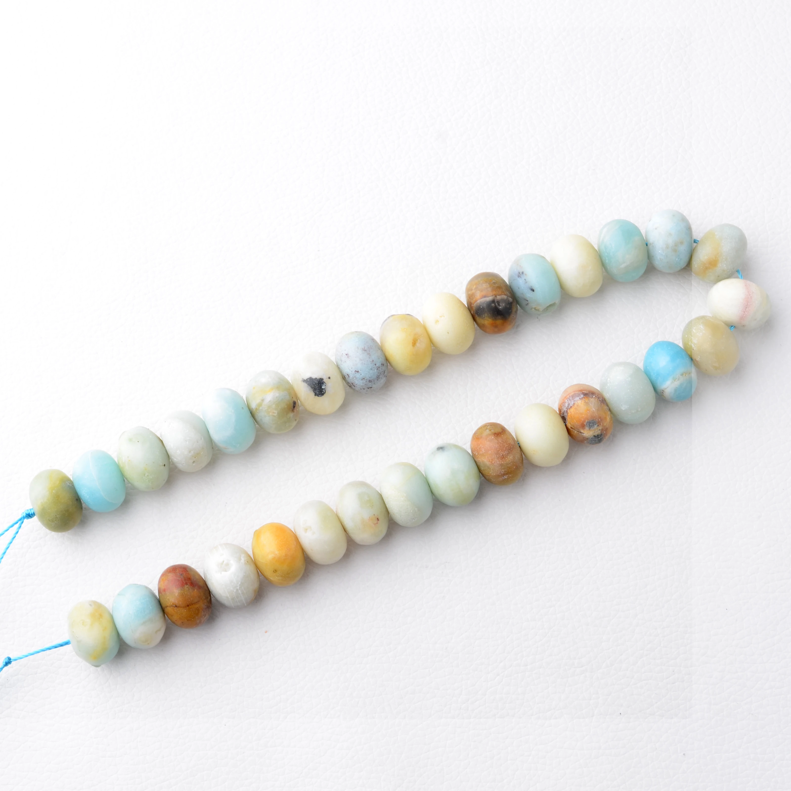 Natural Amazonite  Abacus Loose Beads 15.5'' Per Strand Size 13x17mm