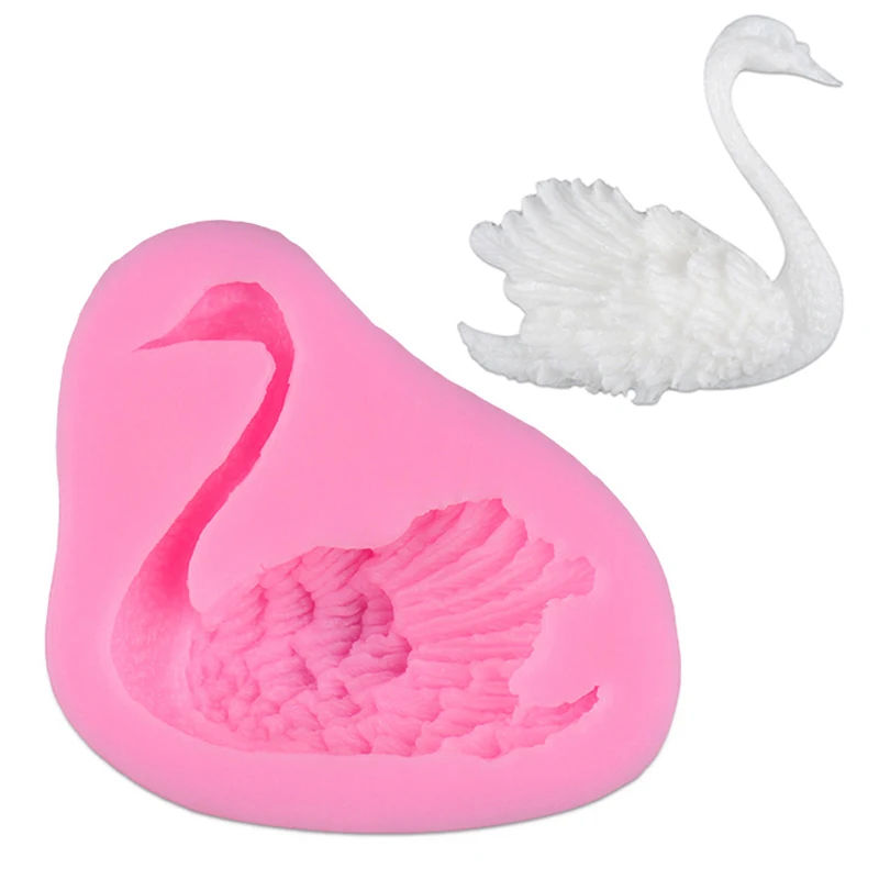 

1pc Silicone 3D Swan Shape Cake Mold Wedding Cake Cupcake Decorating Moulds DIY Cake Accessories