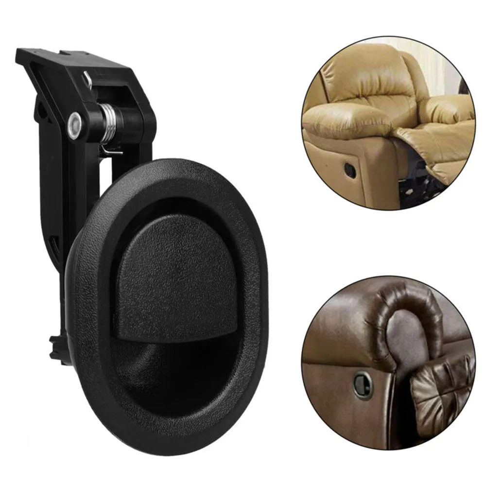 Levier de dégagement de canapé noir, remplacement universel, fauteuil inclinable, poignée nervurée, accessoire de meubles