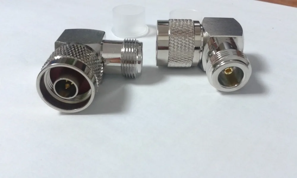 20pcs brass N adapter Jack to plug male RF right angle RF Coax connector New