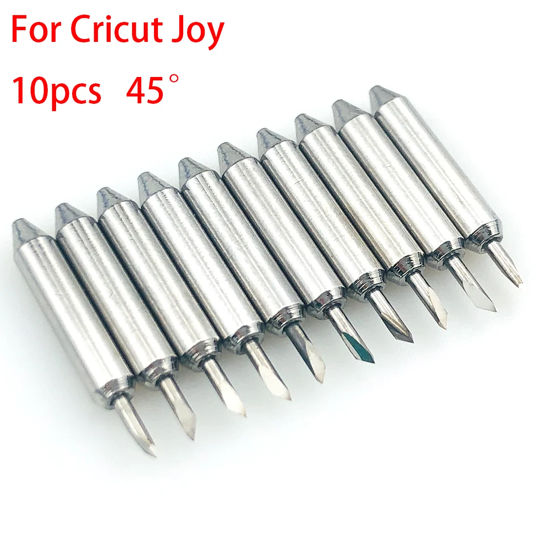 

Dia 3mm 10pcs 45 Degree Plotter Blades Vinyl Cutter Knife for Cricut Joy Replacement Cutting Blades Milling Engraving Machine