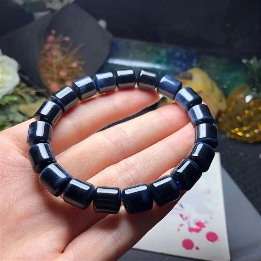 

8mm Natural Blue Tiger's Eye Bracelet For Woman Man Healing Gift Crystal Brazil Stone Beads Reiki Gemstone Jewelry Strands AAAAA