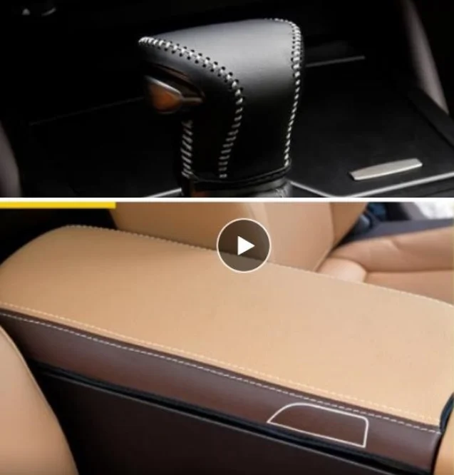 Cubierta de cuero para reposabrazos central de cuero de microfibra para lexus, es200, es260, es300h, 2018, 2019 - 2023