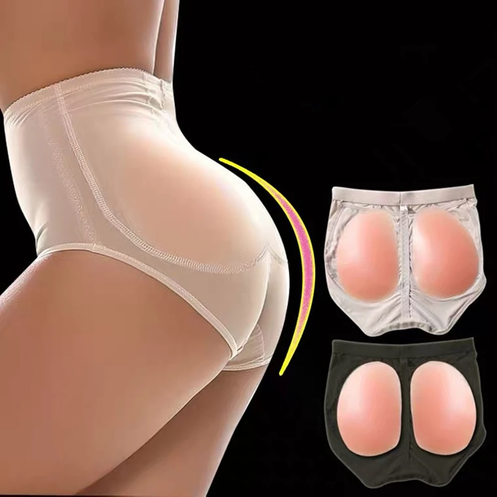 

Natral Silicone Pad Enhancer Fake Ass Panty Hip Butt Lifter Underwear Invisible Bottom Shaper Seamless Padded Shapewear Panties