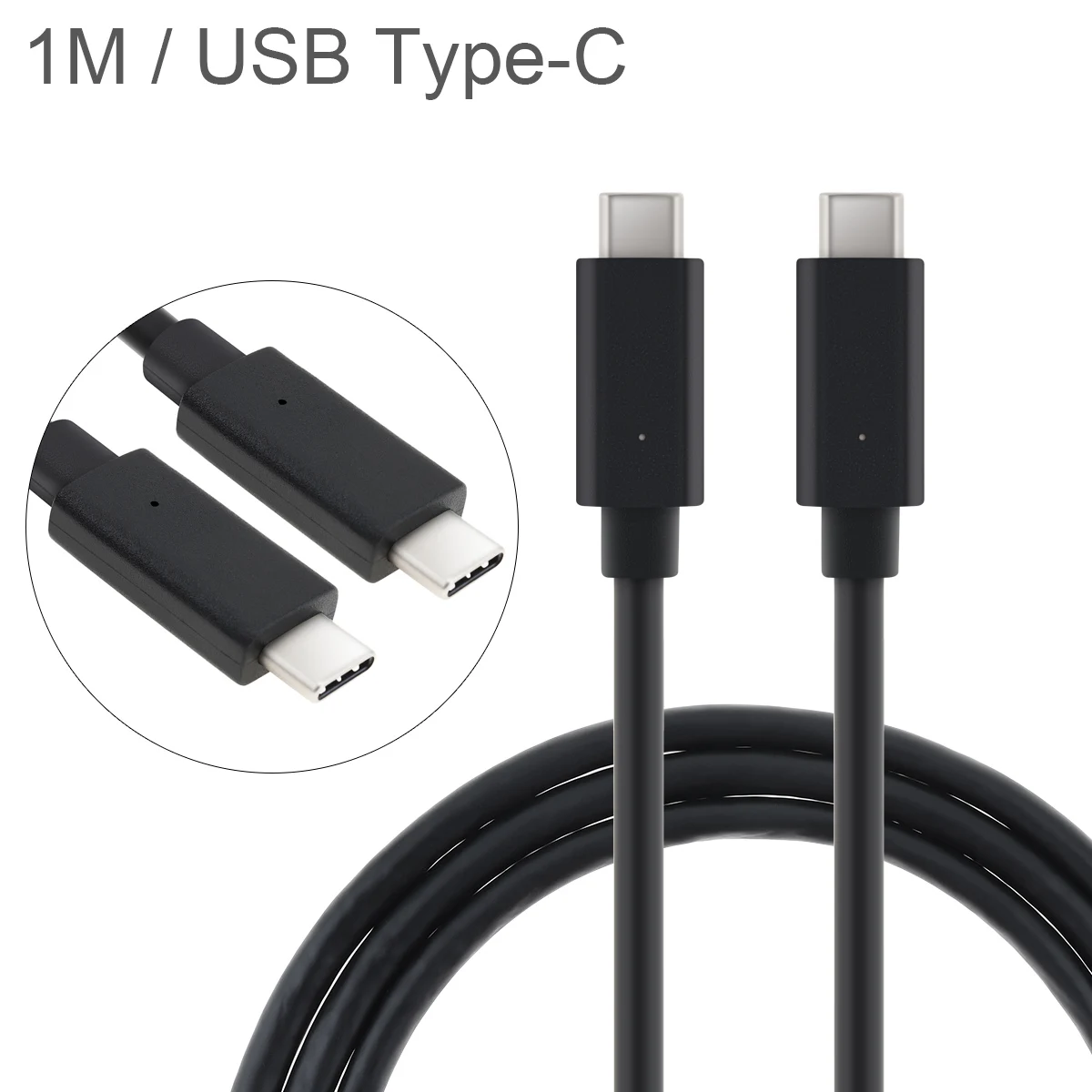 

HDMI Cable 1M/3.3Ft USB TypeC to USB TypeC Charger 3.0 Cable 60W PD Fast Charging Cable Fit for Samsung S9 / S8 / Note 9 / 8
