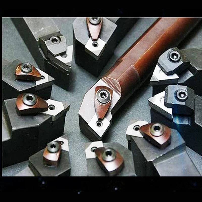 Q.Grt-insertos de torno PCD de diamante, herramientas de torneado interno TPGH080204 SNMG120404 16ER AG55 APKT160404 MGMN MRMN 416051CNC