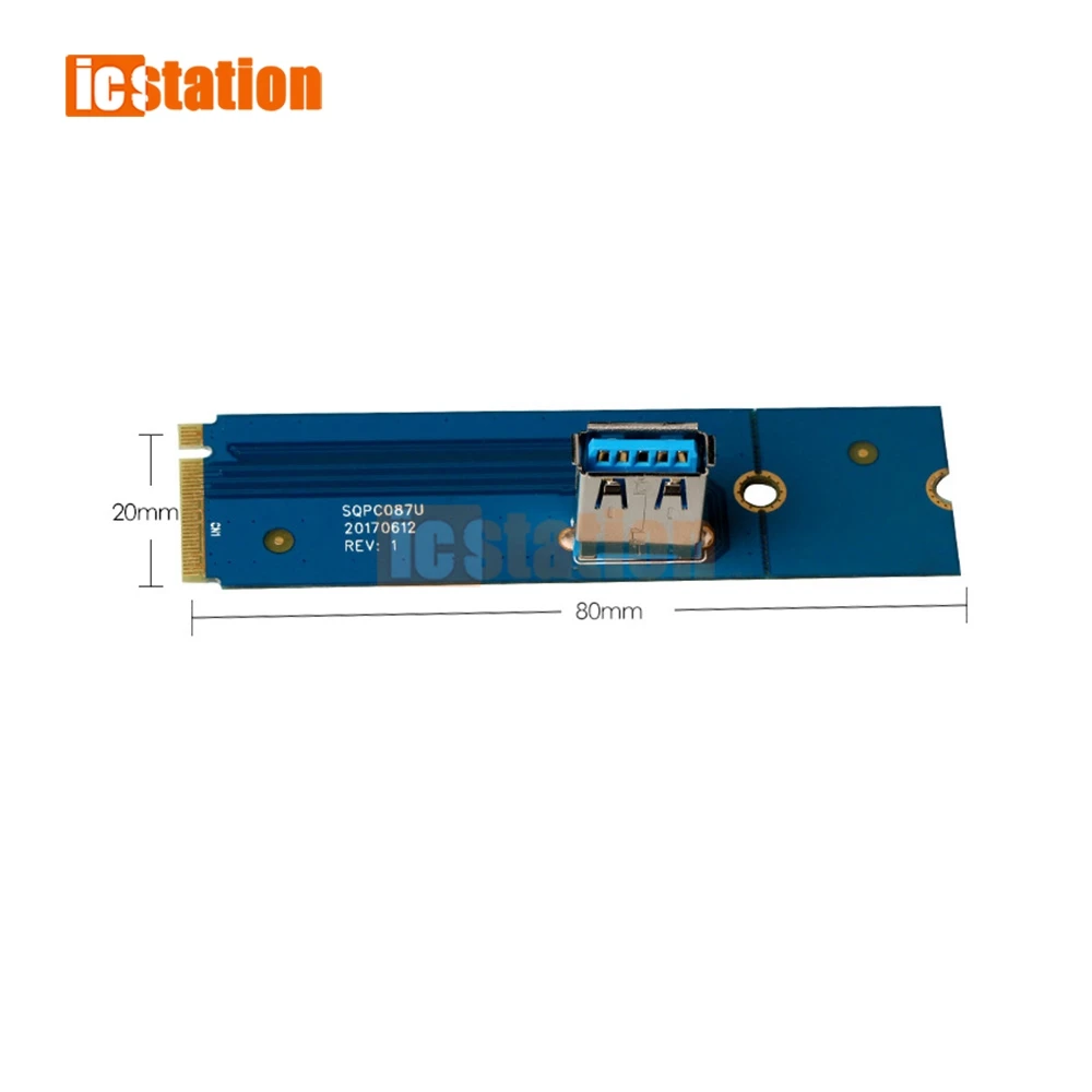 M.2 NGFF to PCI-E X16 Slot Transfer Card Mining Pcie Riser Card VGA Extension Line