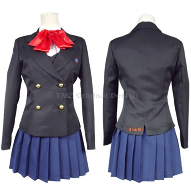 Full Set 8PCS Another Misaki Mei Akazawa Izumi Cosplay Costume Summer Winter JK School Uniform and Wigs,Customized Size Accept