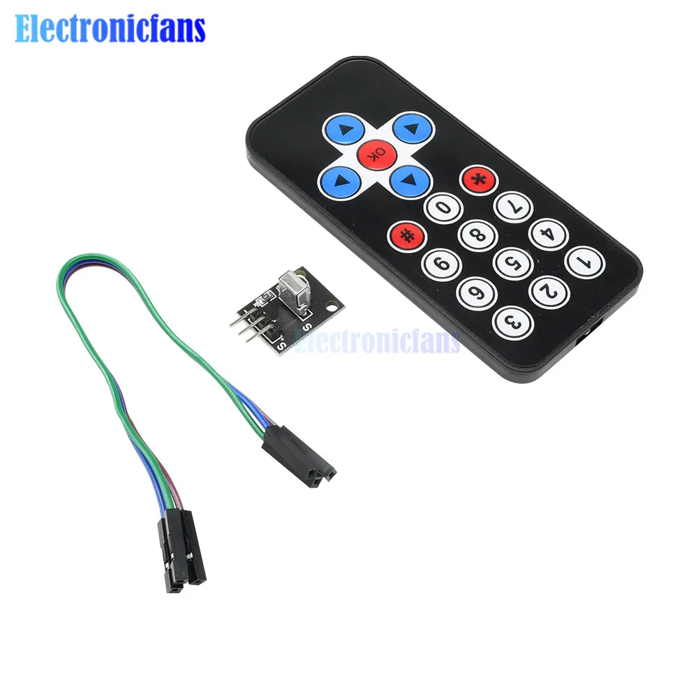 1 Set Infrarot-Fernbedienungsmodul, kabelloses IR-Empfängermodul, DIY-Kit, HX1838, intelligente Elektronik für Arduino, Raspberry Pi, DIY. – Detail 11