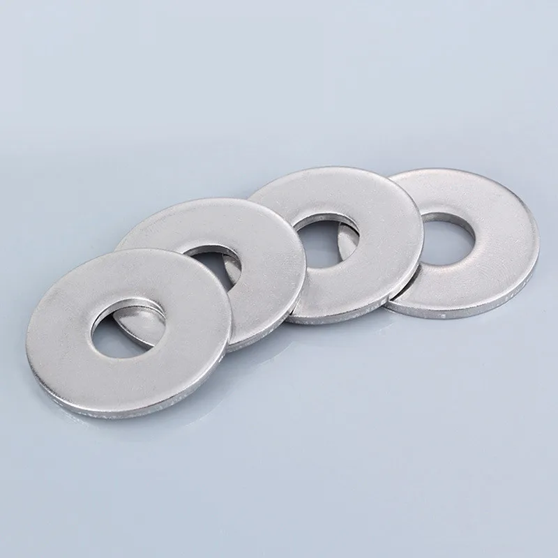 Arandela plana grande de acero inoxidable 304, junta plana agrandada, estándar alemán, M2.5/M4/M5/M6/M8-M27, DIN9021