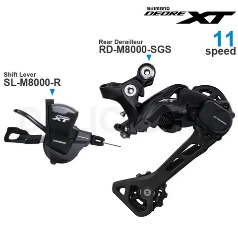 SHIMANO DEORE XT M8000 11v 11Speed Groupset SL-M8000-R Shifter RD-M8000-GS RD-M8000-SGS REAR DERAILLEUR Original parts