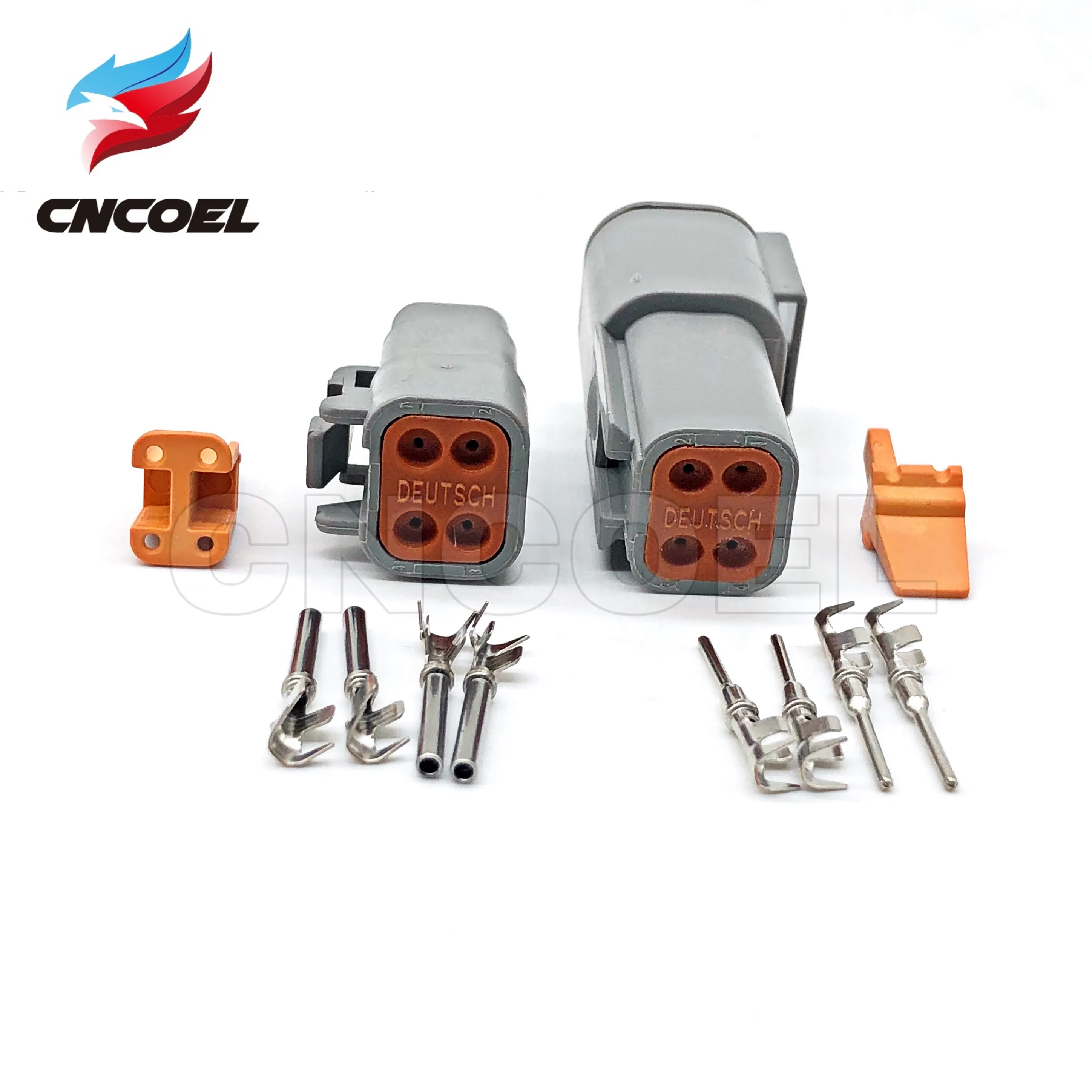 

10 Sets 4 Pin Deutsch DTM Wire Connector DTM06-4S/ATM06-4S DTM04-4P/ATM04-4P Gray Waterproof Female Male Auto Plug