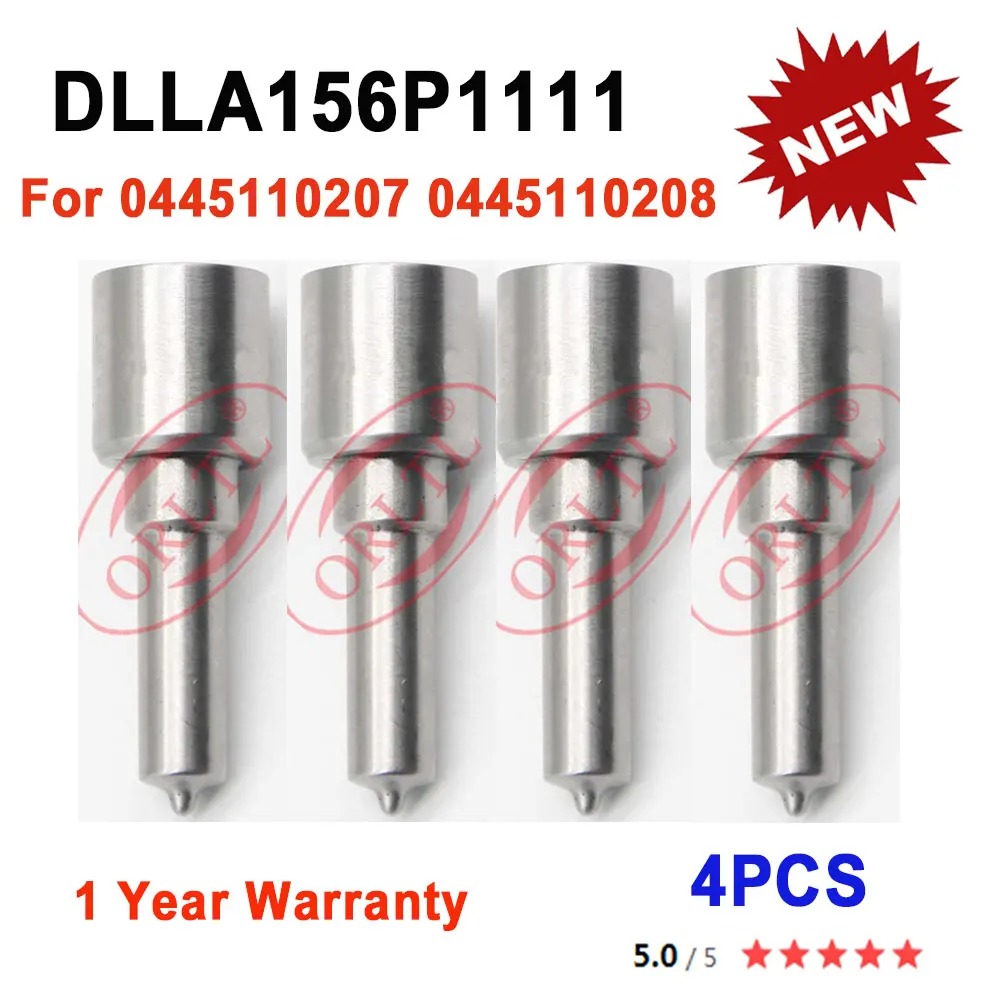 

ORLTL Diesel 4 * DLLA156P1111 Injector Nozzle Spray 0433171718 Common Rail Auto Spare Parts For 0445110207 0445110208 0986435069