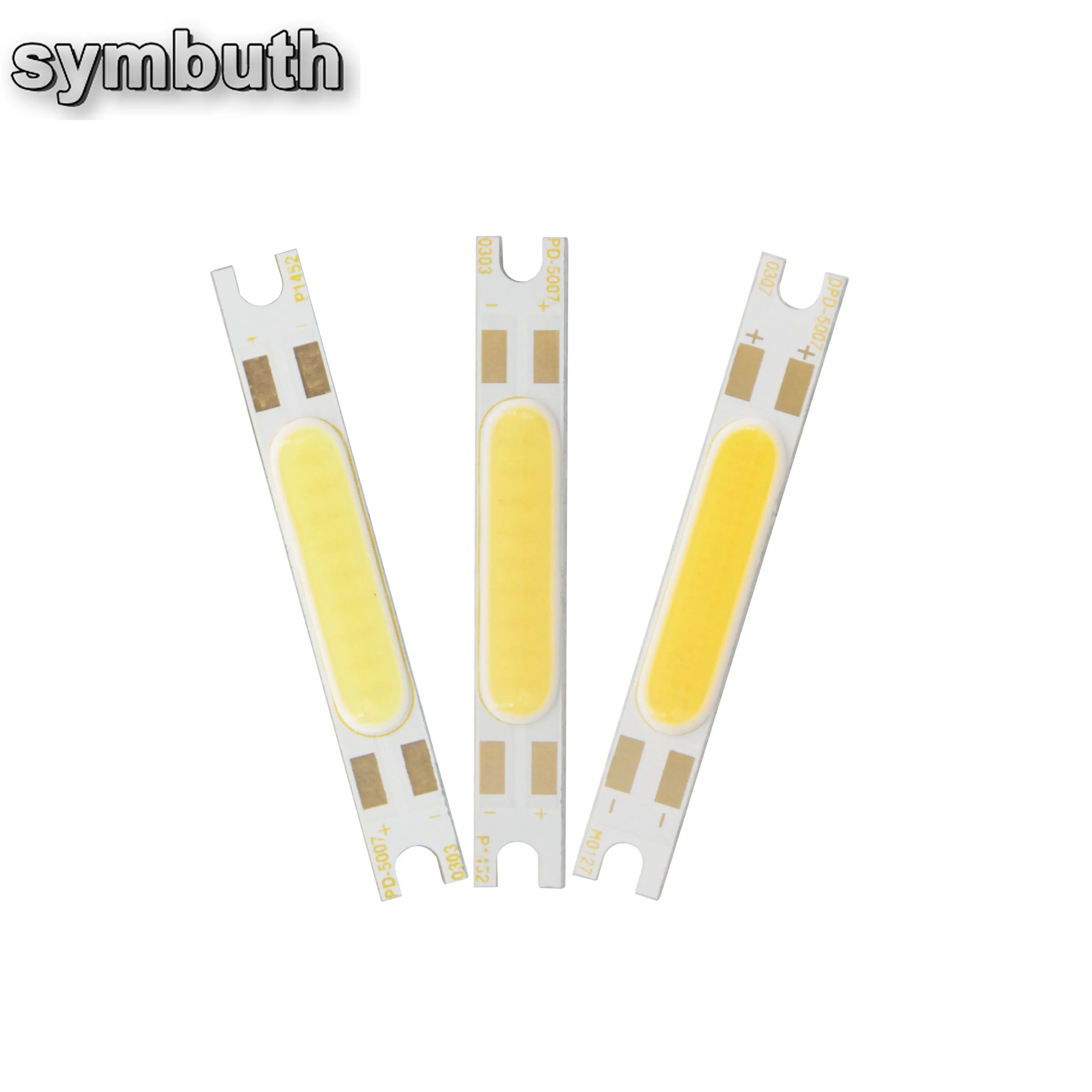 

50*7mm 3W DC 9V 300mA Input Led Cob Bar Strip Light Source Emitting Diode Warm Natural Cold White for DIY Wall Lamps