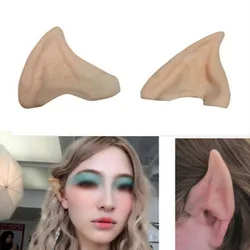 1 Pair Creative Funny Latex Elf Ears Cosplay Props Festive Party Supplies Novel Halloween Party Holiday DIY Decorations