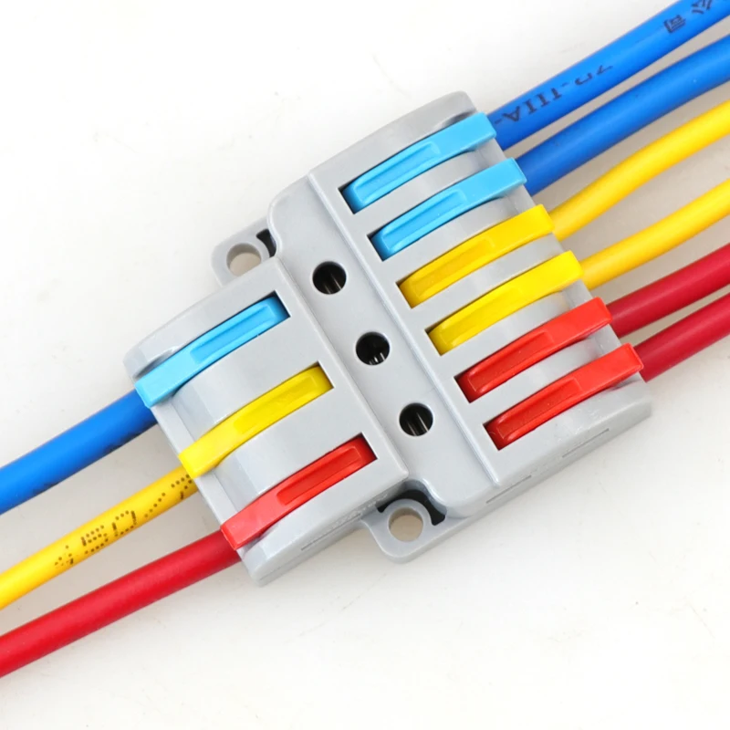 5/10/30/50PCS Rapido Connettore del Cavo Mini Universale Cavo di Collegamento Connettori Push-in Conduttore elettrico Morsettiera Splitter
