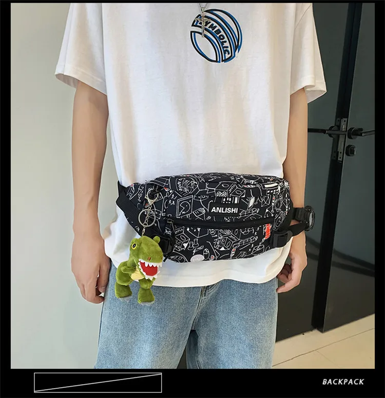 New Design Chest Bag Women Men Sports Multifunctional Waist Bag Couple Shoulder Messenger Bag Fashion Korean Fashion Bag