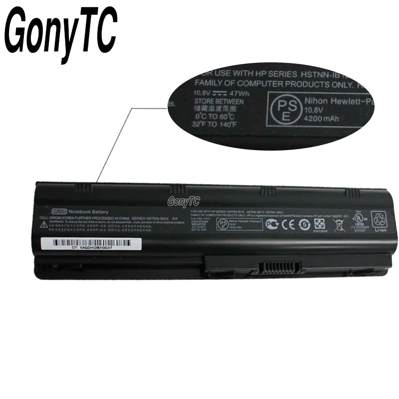 MU06 Black Laptop Battery For HP Notebook PC 593553-001 For Pavilion g4 G6 G7 G32 CQ42 593562-001 DM4 DV6 MU09 HSTNN-LB0W