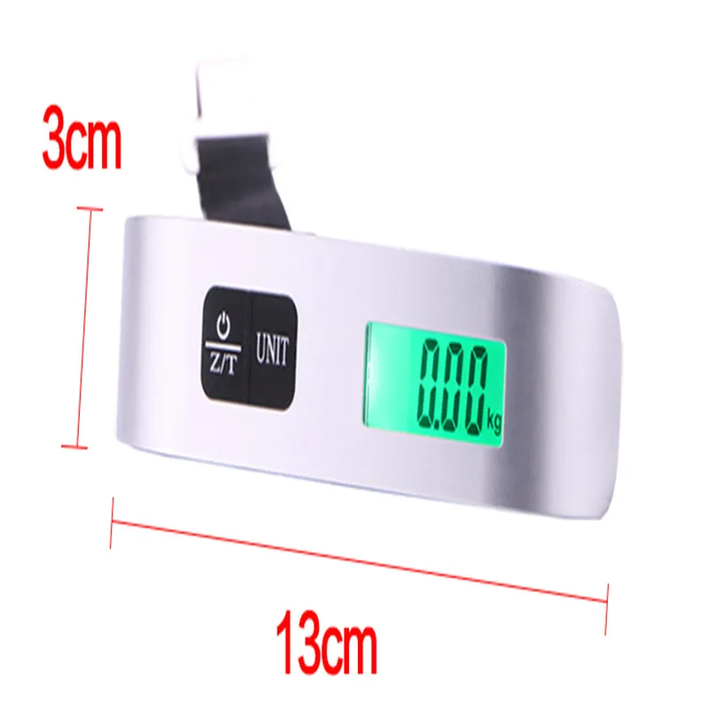 Imagem -04 - Bagagem Digital Hanging Scale com Backlight Mala Portátil Eletrônica Viagem Pesa Escala 50kg 110lb 40kg x 10g
