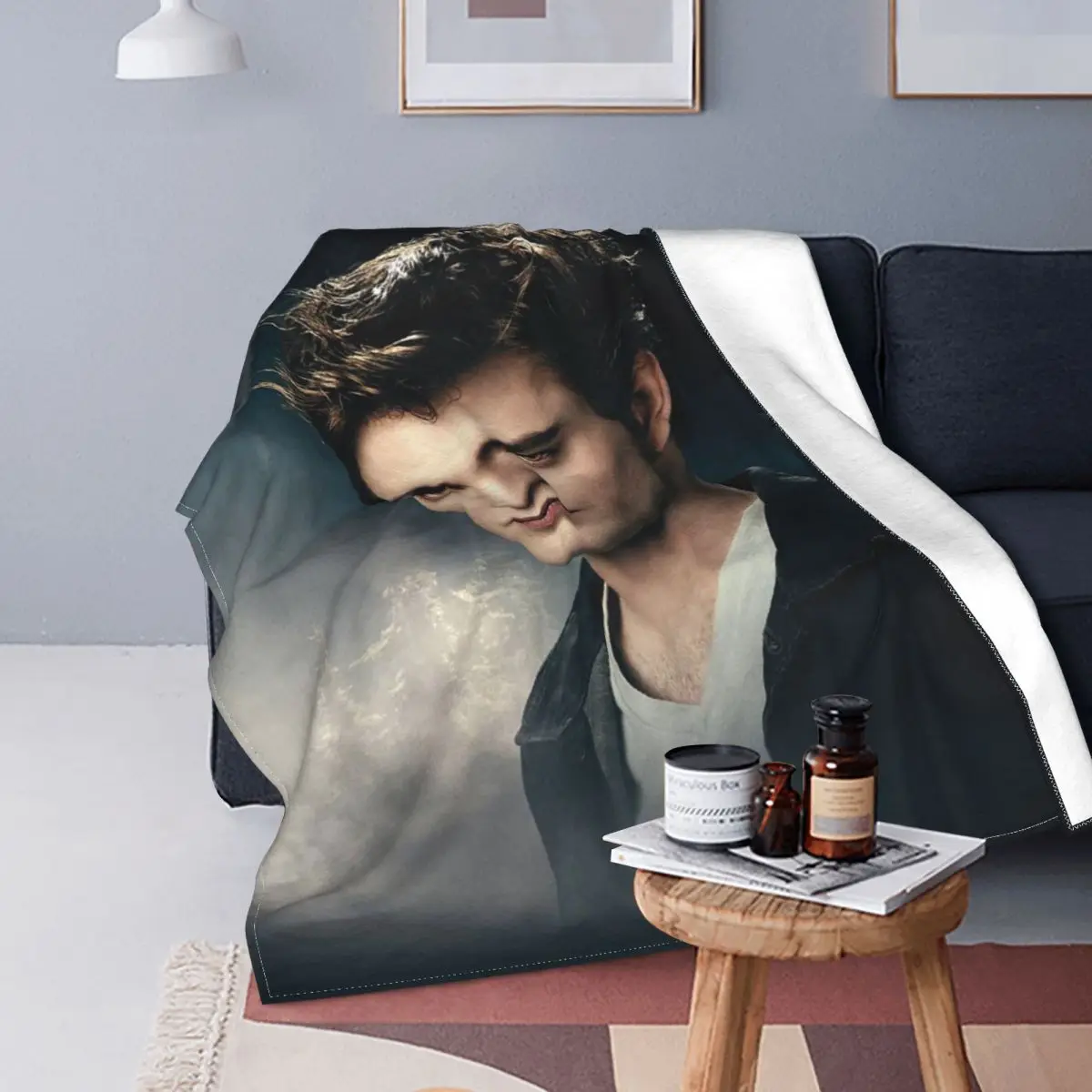 The Twilight Saga Eclipse Movie Coral Fleece Plush Throw Blanket Edward Blankets for Sofa Outdoor Warm Plush Thin Quilt