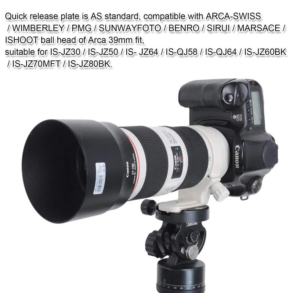 キヤノンef70-200 f/4l is ii usmレンズ用レンズカラー三脚マウント