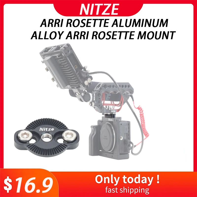 Nitze ARRI-roseta de aleación de aluminio, montaje con dos