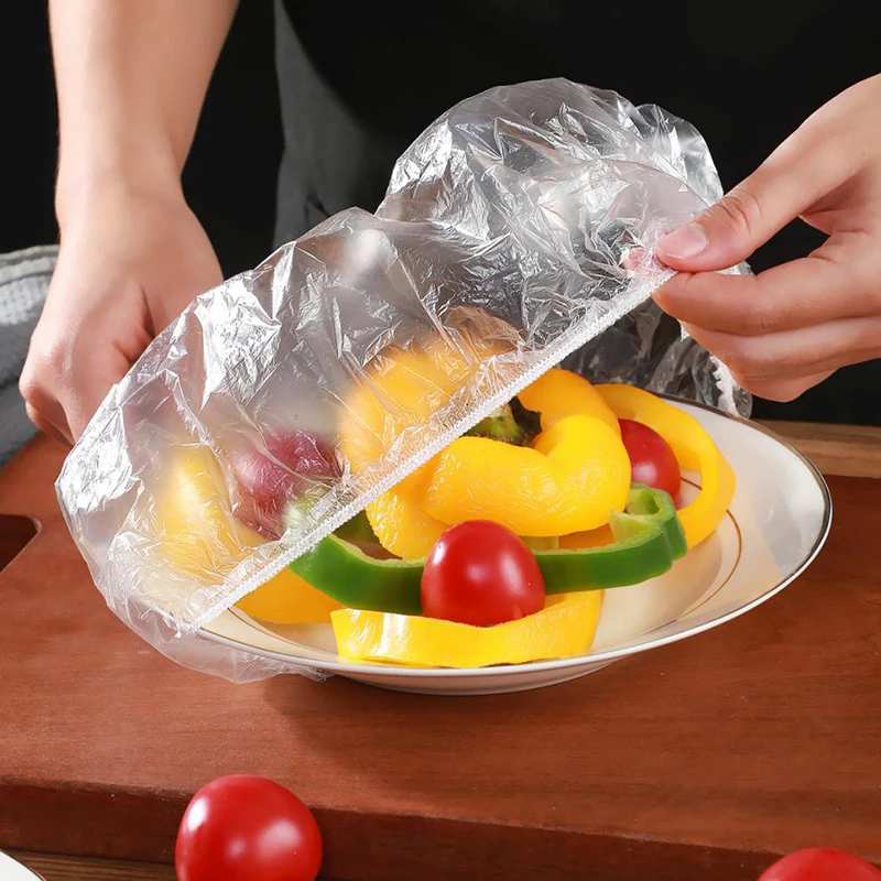 

100pcs Reusable Food Wrap Storage Covers Bags for Bowl Elastic Plate Silicone Lid Cover Kitchen Fruit Plastic Fresh-keeping Seal