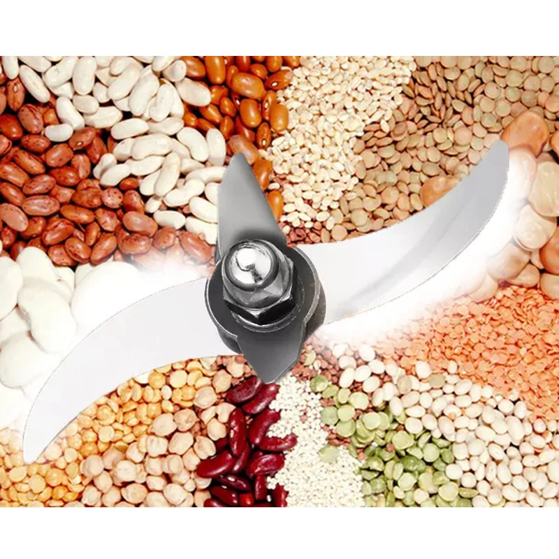 4500g Dry Food Grinder Mill Grinding Machine Gristmill Grains Spices Hebals Cereals Coffee Home Medicine Flour Powder Crusher