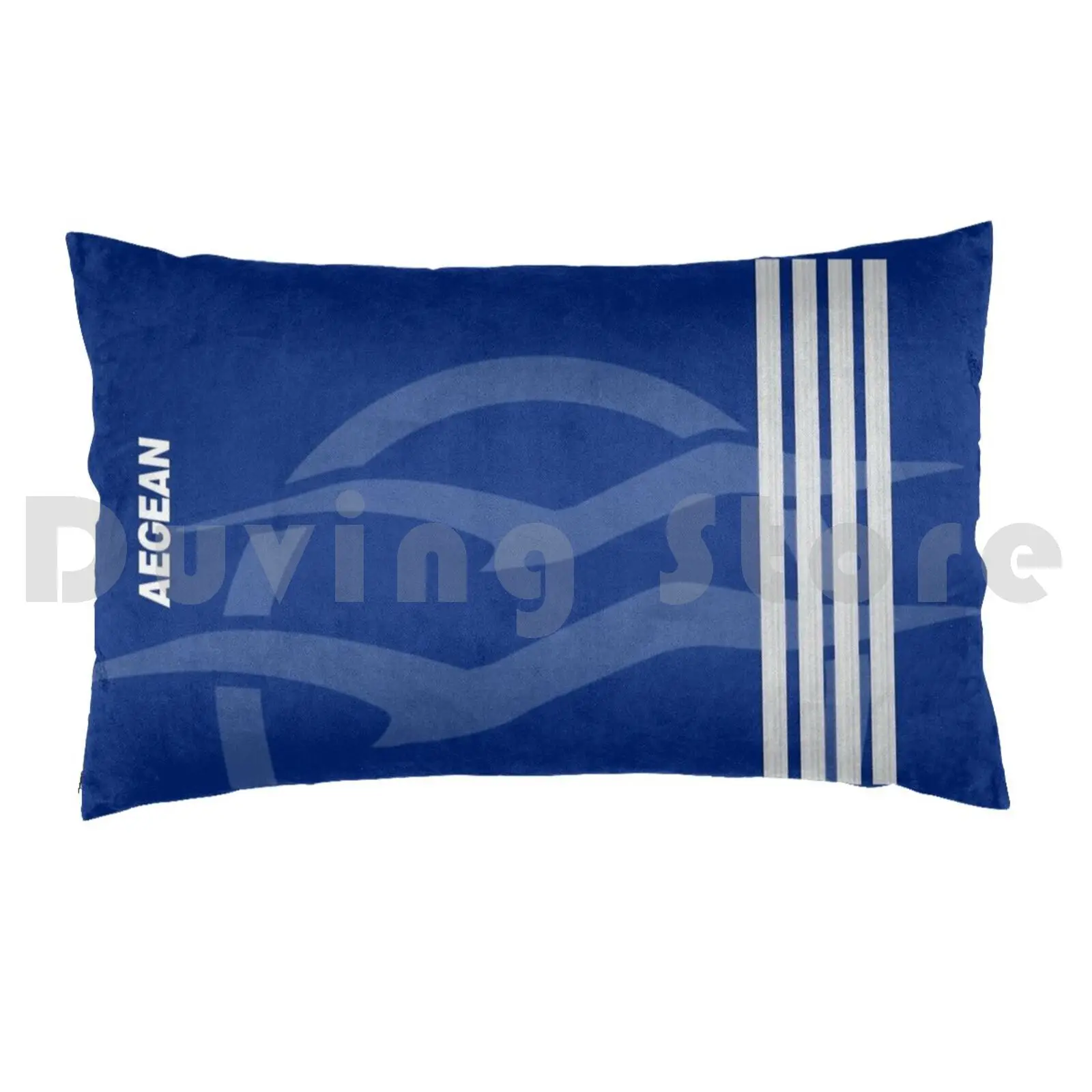 Aegean pillow Case DIY 50 * 70 Aegean Aviation Plane Airplane Airplane Pilot Captain Airport Runway Fly Flying Airbus