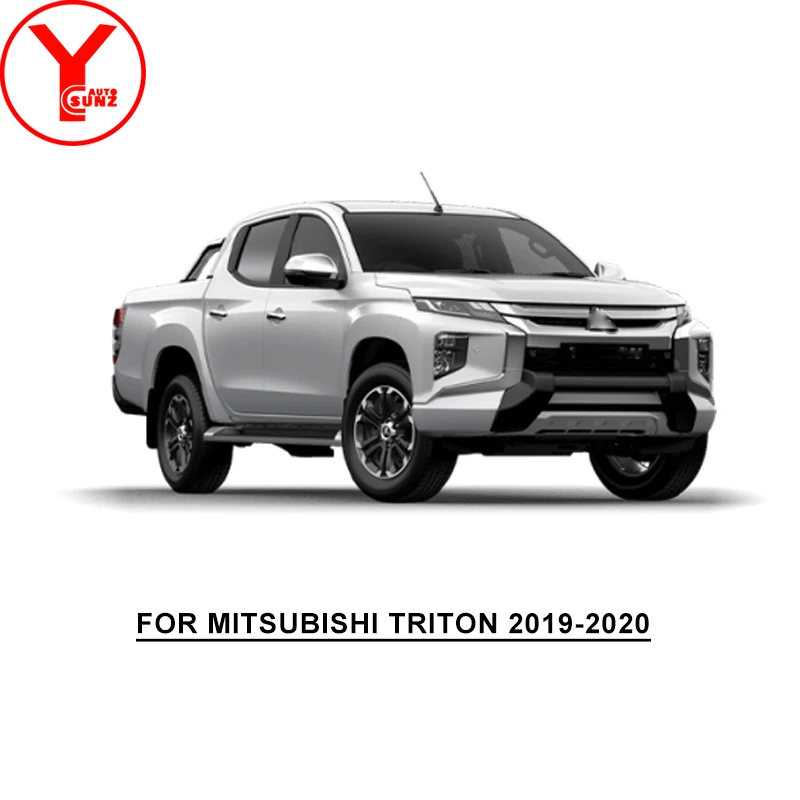 ABS Matte Black Front Side Bumper Cover Trim Front Under Cover lower Lip Bumper Fit For Mitsubishi L200 Triton 2019 2020 2021