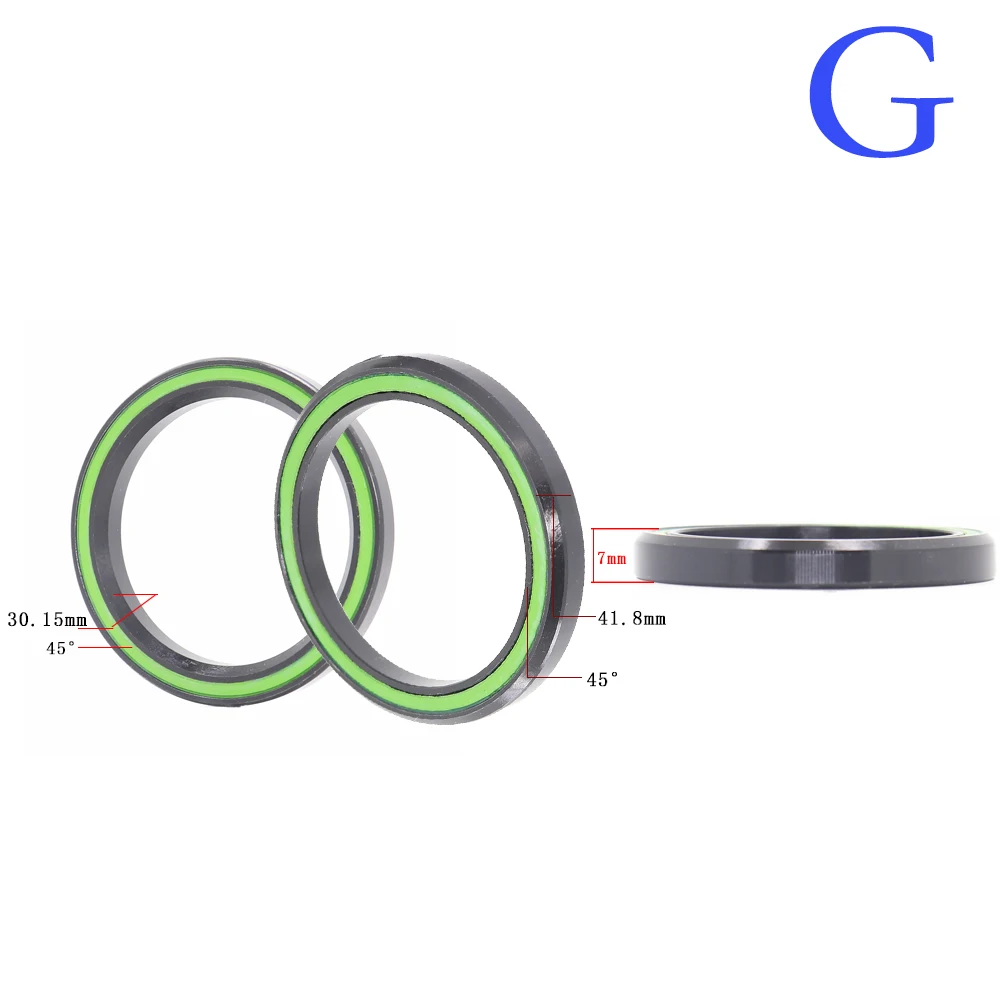 1PC Bike Headset Bearings 27.2 38 30.15 39 41 41.8 30.2 32.7 6.5 mm ACB Road MTB Angular Contact Bicycle Bearing 36/45