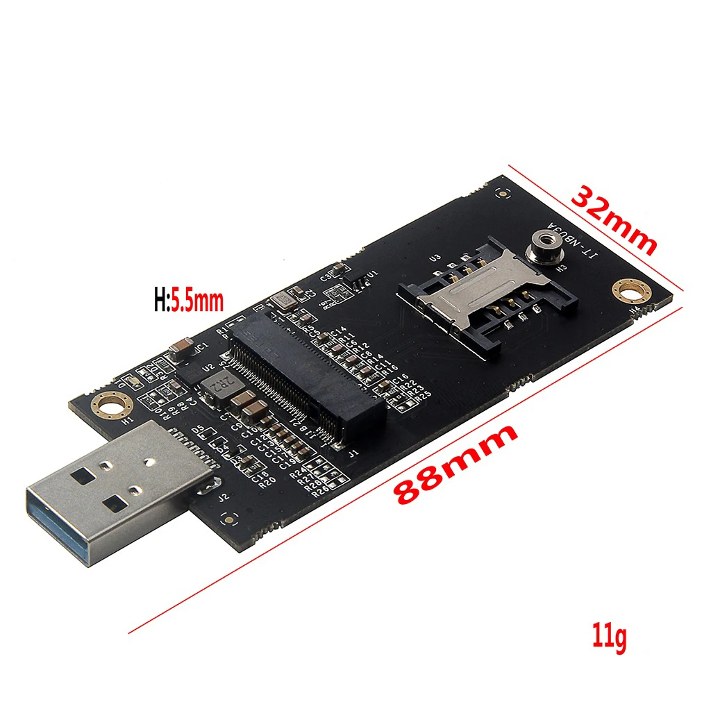 Quectel EM06-E EM06ELA-512-SGAS Cat-6 module 300Mbps downlink and 50Mbps  with NGFF to USB adapter  and antennas