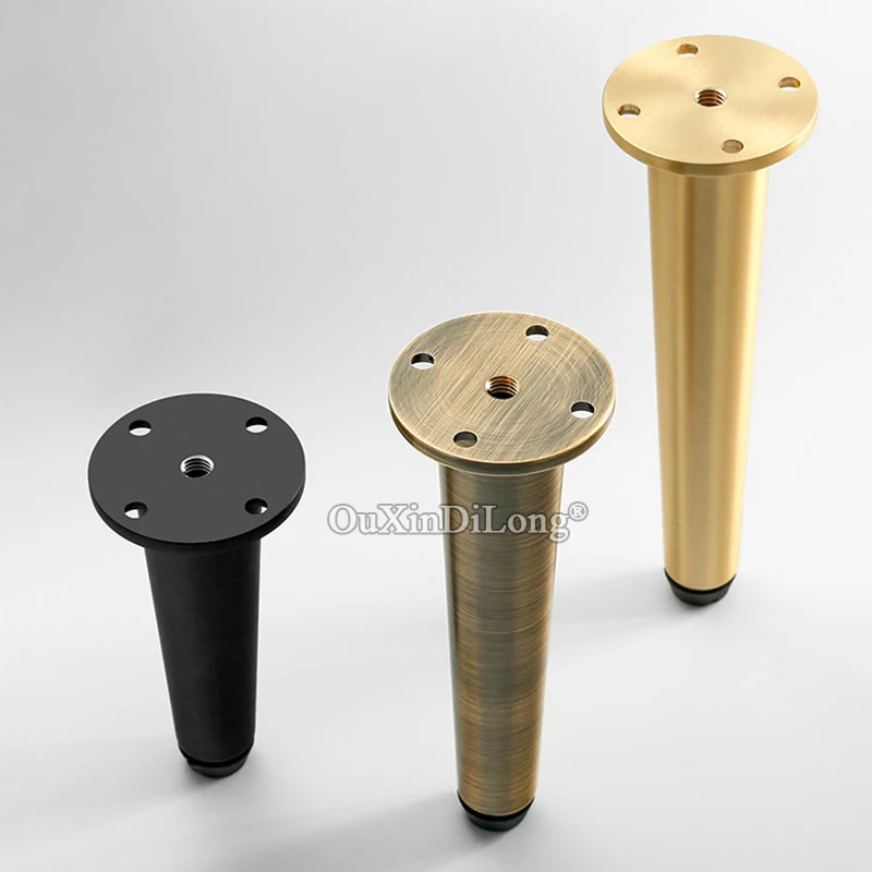 New 4PCS Pure Brass Heavy Adjustable Furniture Leg Feet Metal Cabinet Chair Table Couch Sofa Bathroom  Furniture Support Feet