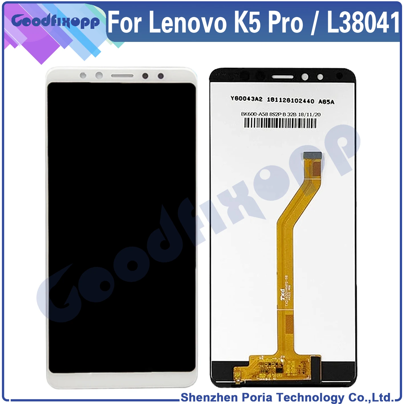 Imagem -03 - Ecrã Táctil Lcd para Lenovo k5 Pro L38041 100 Teste Aaa Montagem Digitalizador