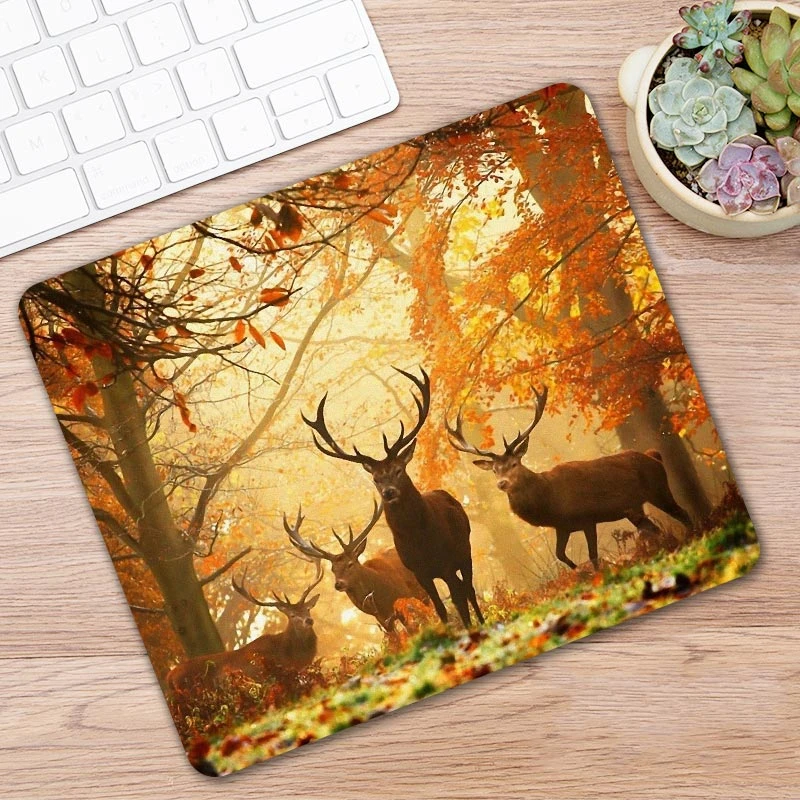 New Arrival Animal Deer Desk Keyboard Mouse Pad Anti-Slip Laptop Mice Mause Mat Mousepad For Optical Laser Computer