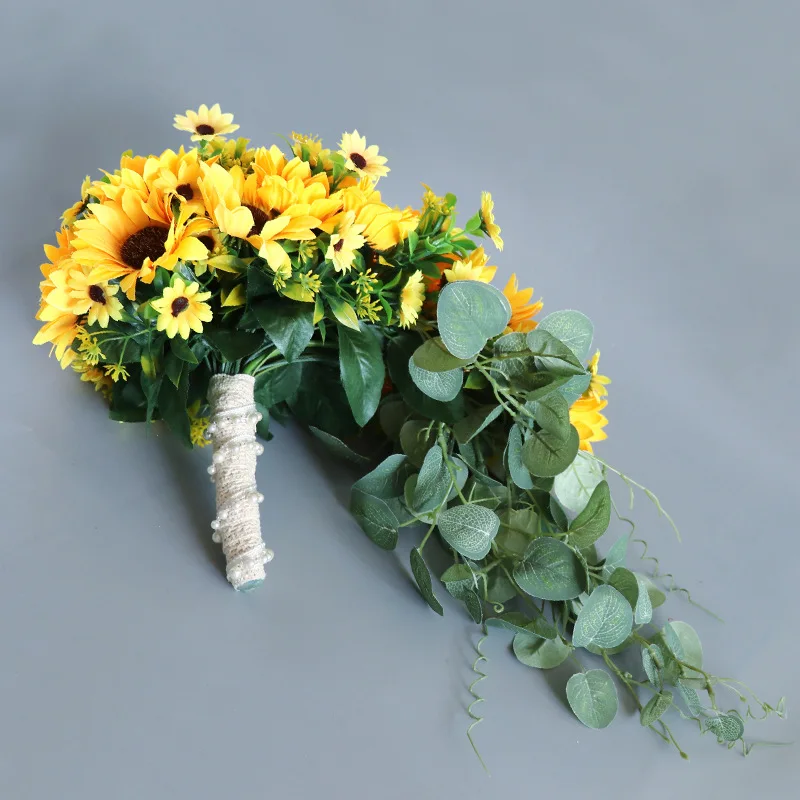 Garden Style Wedding Flowers Bridal Bouquets Sunflowers Bouquet