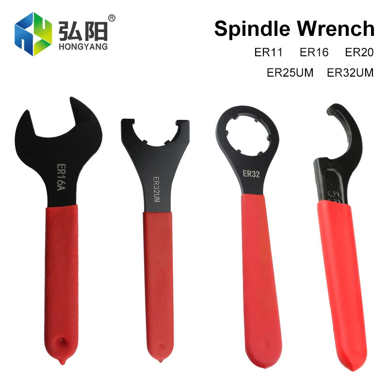 1pcs M/UM Type ER Wrench ER11 / 16 / 20 / 25 / 32 ER Chuck Nut Wrench Chuck Holder Tool Holder CNC Spindle Milling Lathe Tool