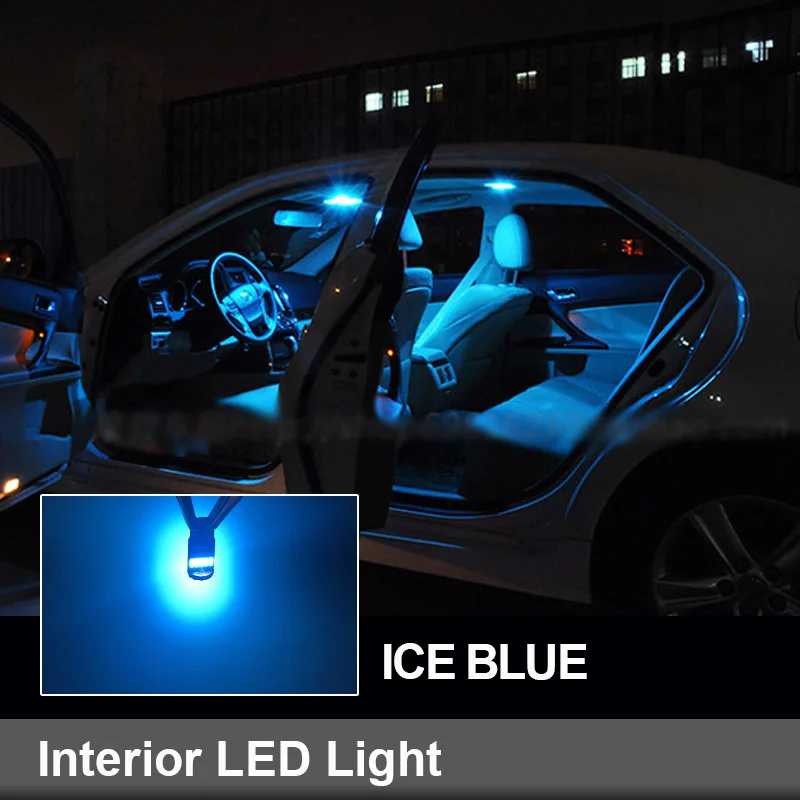 10pcs Canbus LED Interior Map Dome Light License Plate Lamp Kit For Mercedes Benz A Class W168 1997-2004 Reading Ceiling Light