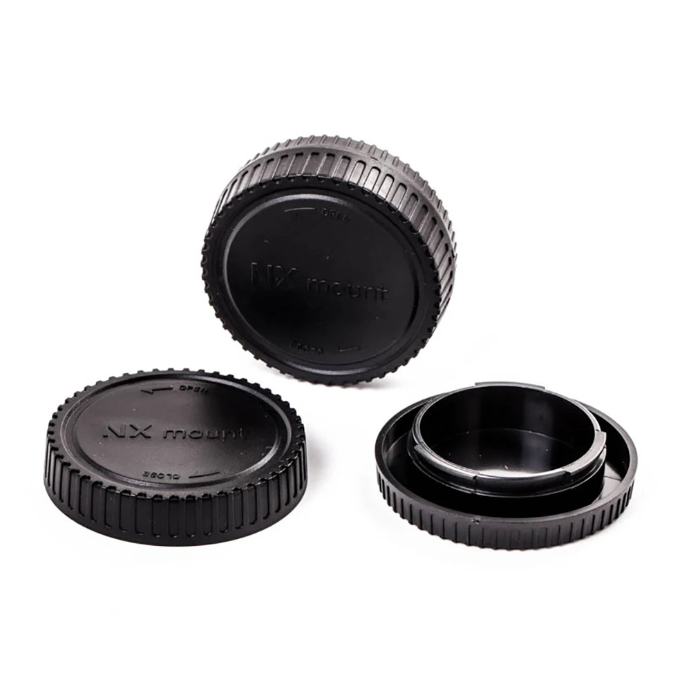 For Samsung NX mount (Not NX mini) Cameras and Lenses Rear Lens Cap + Camera Body Cap Set