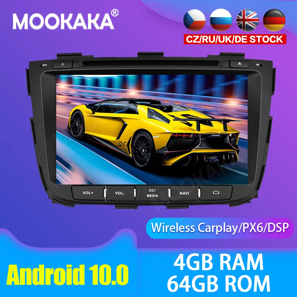 

Автомобильный мультимедийный DVD-плеер на Android 10,0, GPS-радио для kia Sorento 2013-2014, GPS-навигация, стерео DSP аудио PX6