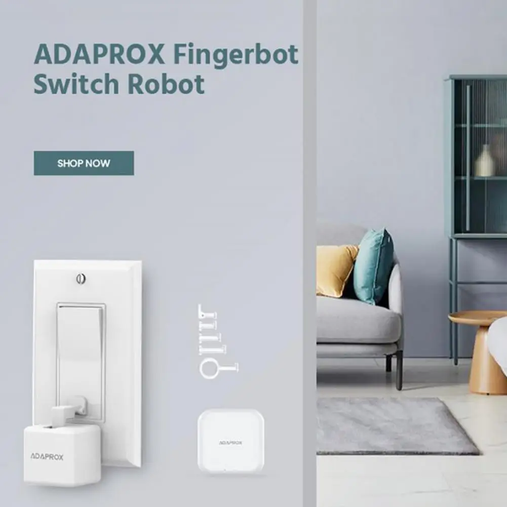 Đèn Thông Minh Nút Công Tắc Dụng Cụ Đẩy Bluetooth Không Dây Ứng Dụng/Hẹn Giờ Điều Khiển Nút Đẩy Thiết Bị Công Tắc Ngón Tay Robot Trợ Lý