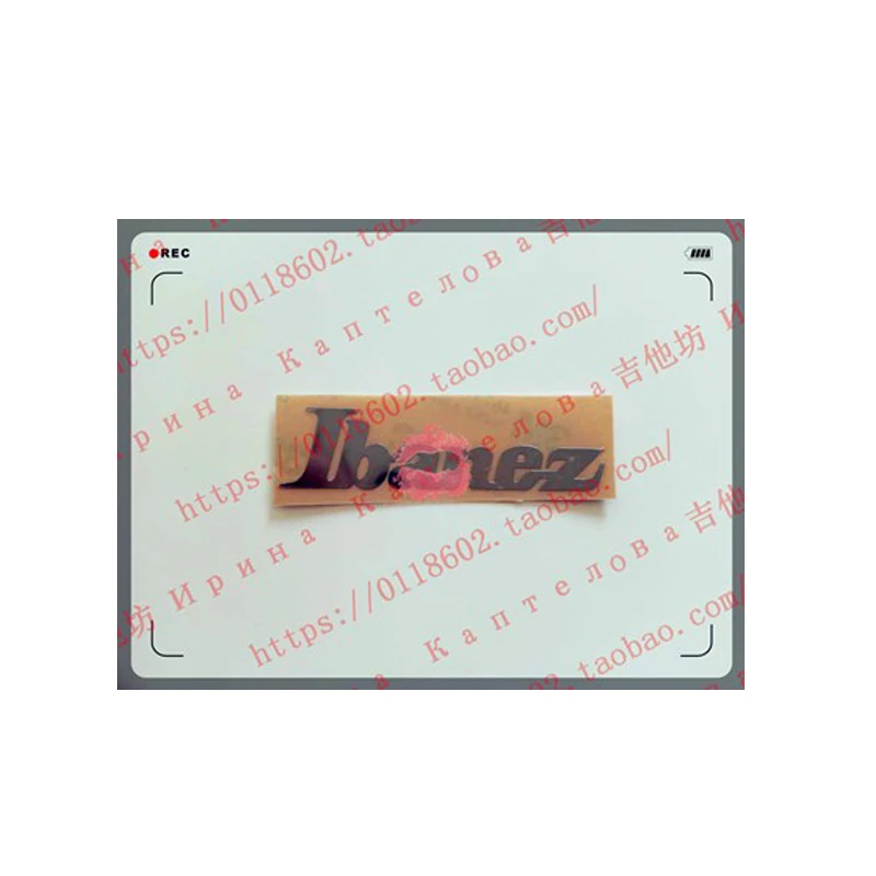 Ibanez guitar head sticker water transfer sticker metal label