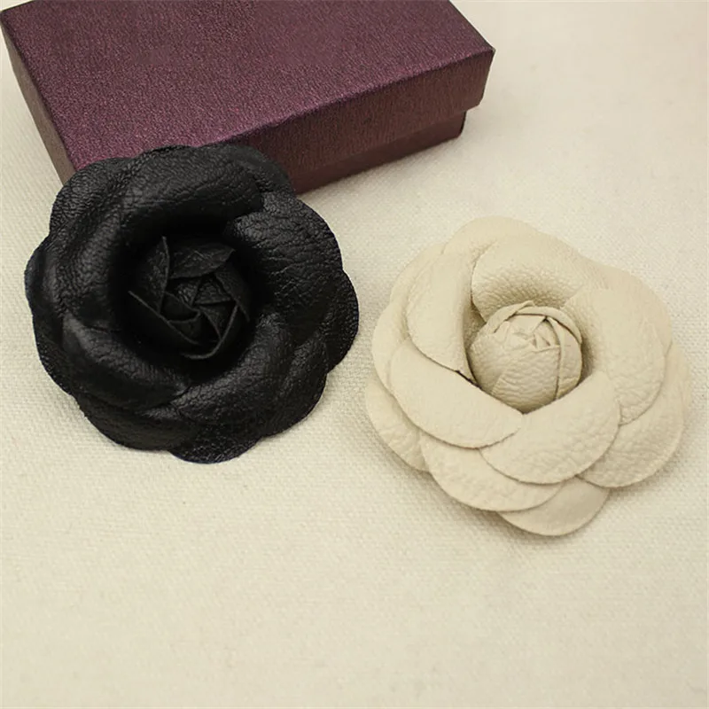 2 PCS Pu Leather Rose Flower Winter Boots Wedding Sandals Black Shoe Clips Pair Removable Shoe Buckle