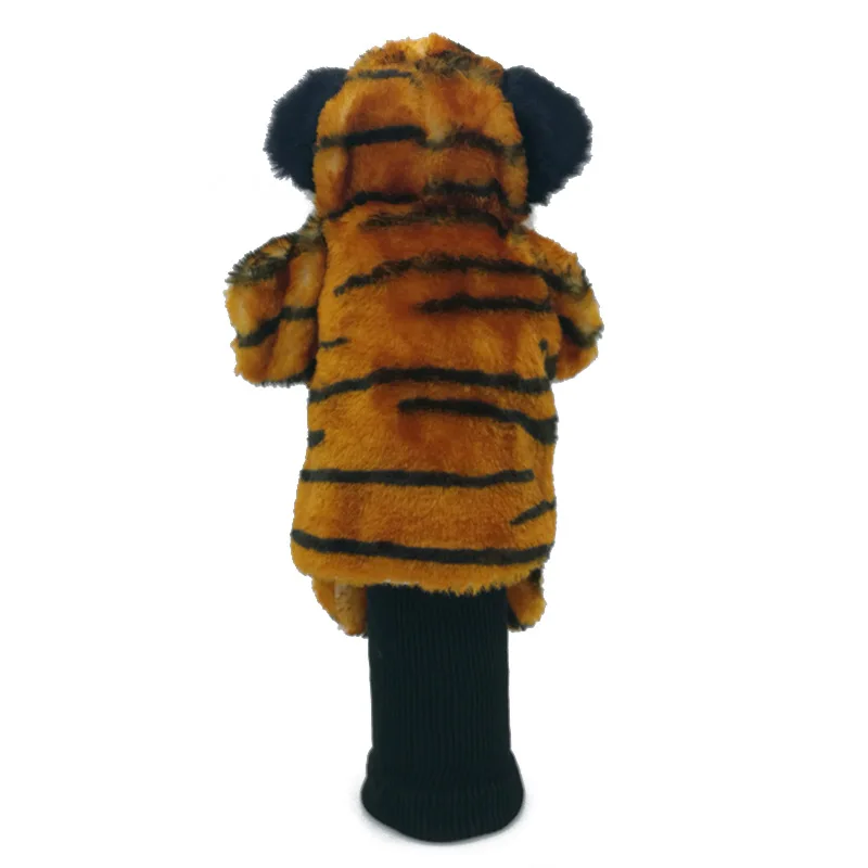 3 Colors Mini Tiger Golf Head Cover Fairway Woods Hybrid Animal Golf Clubs Headcover No For Driver Mascot Novelty Cute Gift