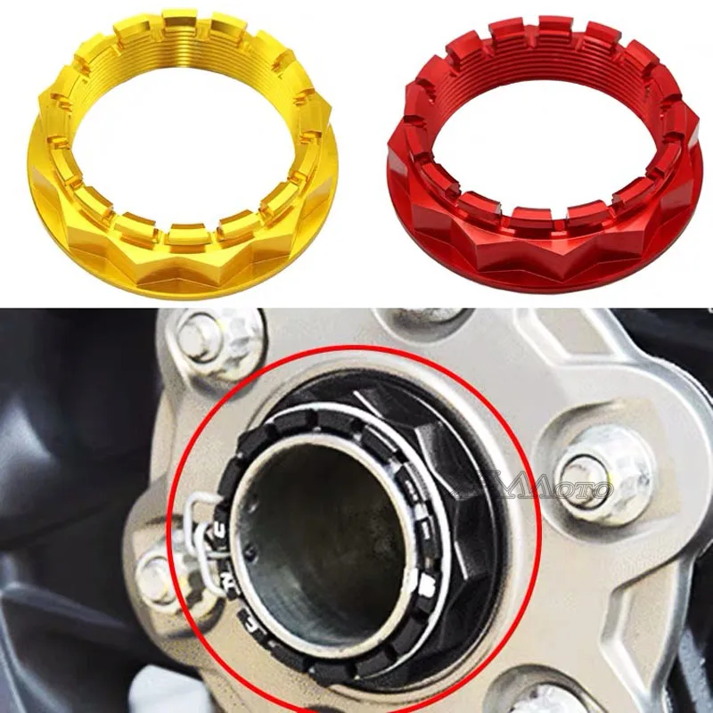 Aluminum Motorcycle Rear Wheel Axle Nut for Ducati V4 1098 1198 1199 1299 Panigale Multistrada 1200 Diavel Streetfighter