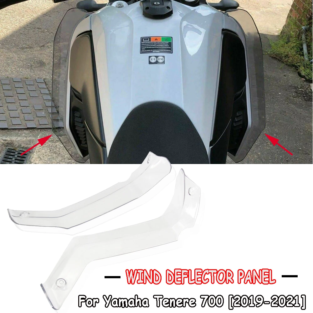 

Motorcycle WindScreen Ventilation plate side panels Deflector For Yamaha Tenere 700 2019 2020 2021 New ​TENERE 700 Tenere700