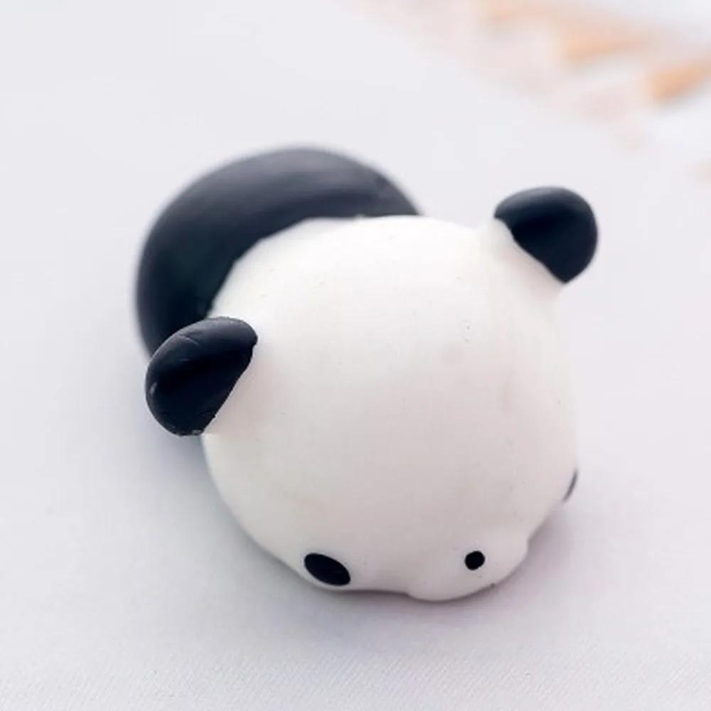 Mini brinquedo de espuma macia fofo de panda perfumado mochi com retorno lento brinquedos de apertar elásticos de desenhos animados presente de brinquedo de alívio do estresse